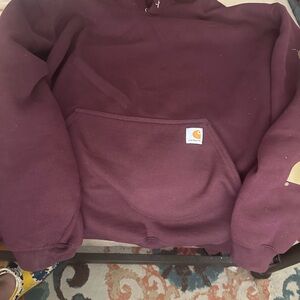 Carhartt Burgundy Loose Fit Hoodie